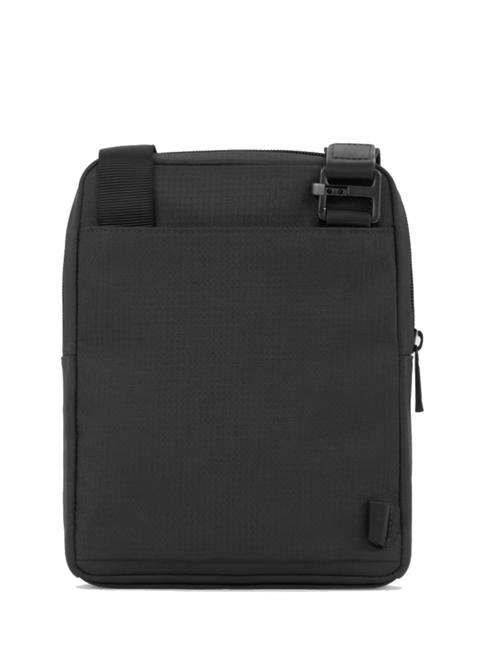 WOLLEM iPad Mini-Tasche aus Stoff und Leder Schwarz - Umhängetaschen Herren