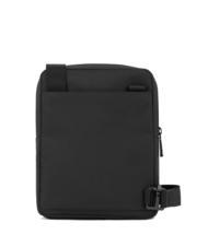 PIQUADRO WOLLEM iPad Mini-Tasche aus Stoff und Leder Schwarz - Umhängetaschen Herren - 4