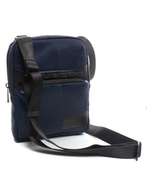 WOLLEM iPad Mini-Tasche aus Stoff und Leder Blau - Umhängetaschen Herren