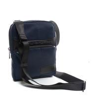 PIQUADRO WOLLEM iPad Mini-Tasche aus Stoff und Leder Blau - Umhängetaschen Herren - 2