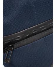 PIQUADRO WOLLEM iPad Mini-Tasche aus Stoff und Leder Blau - Umhängetaschen Herren - 3