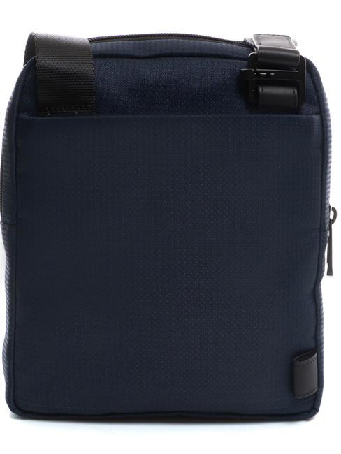 WOLLEM iPad Mini-Tasche aus Stoff und Leder Blau - Umhängetaschen Herren