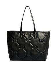 TWINSET LOGO QUILTED Schulter-Einkaufstasche Schwarz - Damentaschen - 4