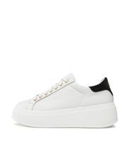 TWINSET METALLIC LOGO Ledersneaker optisch / schwarz - Damenschuhe - 4