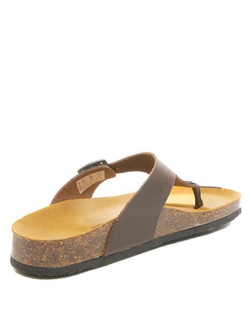 VEGA Flip-Flops aus Wildleder dunkelbraun - Damenschuhe