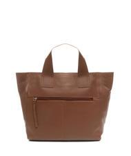 TOSCA BLU FRAPPE Ledertasche mit Schultergurt Dunkelbraun - Damentaschen - 4