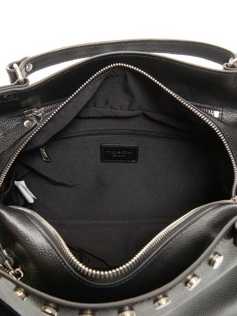 CONFETTI Kofferraumtasche aus Leder mit Schultergurt Schwarz - Damentaschen