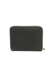 TOSCA BLU BASIC Mittelgro&szlig;e Lederbrieftasche mit umlaufendem Rei&szlig;verschluss Schwarz - Brieftaschen Damen - 3