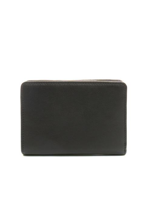 BASIC Mittelgro&szlig;e Lederbrieftasche Schwarz - Brieftaschen Damen