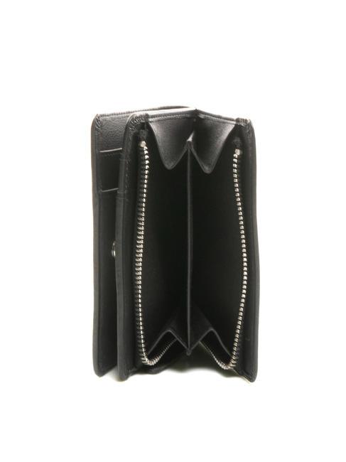 BASIC Mittelgro&szlig;e Lederbrieftasche Schwarz - Brieftaschen Damen