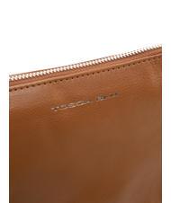 TOSCA BLU BASIC Umh&auml;ngetasche aus Leder BRAUN - Damentaschen - 3