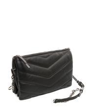 TOSCA BLU PAN CAKE Ledertasche mit Schultergurt Schwarz - Damentaschen - 2