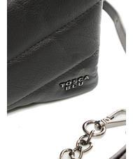 TOSCA BLU PAN CAKE Ledertasche mit Schultergurt Schwarz - Damentaschen - 3