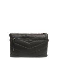 TOSCA BLU PAN CAKE Ledertasche mit Schultergurt Schwarz - Damentaschen - 4