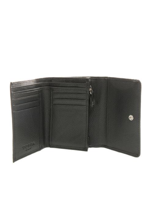 FRAPPE Lederbrieftasche mit Klappe Schwarz - Brieftaschen Damen