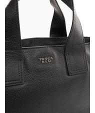 TOSCA BLU FRAPPE Ledertasche mit Schultergurt Schwarz - Damentaschen - 3