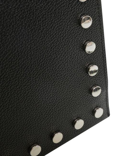 CONFETTI Umh&auml;ngetasche aus Leder Schwarz - Damentaschen