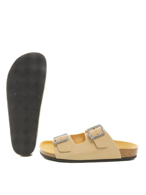 VEGA Flip-Flops aus Wildleder Taupe - Herrenschuhe