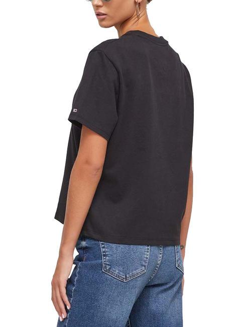 TJ CLS ESSENTIAL Baumwoll t-shirt SCHWARZ - T-Shirts und Tops f&uuml;r Damen