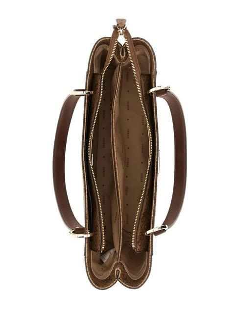 NOELLE Einkaufstasche Latte-Logo / braun - Damentaschen