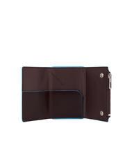 PIQUADRO BLUE SQUARE Lederbrieftasche mit Schiebesystem MAHAGONI - Brieftaschen Herren - 3