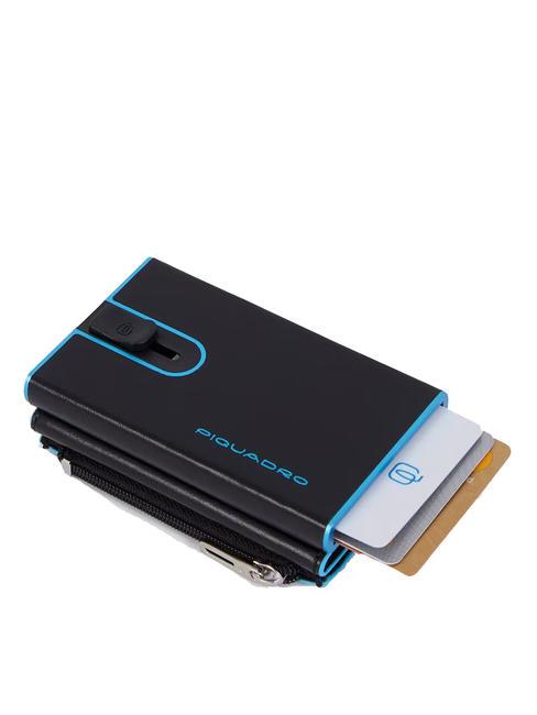 BLUE SQUARE Lederbrieftasche mit Schiebesystem Schwarz - Brieftaschen Herren