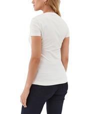 GUESS TRIANGLE FLOWER T-Shirt mit Applikationen cremwhi - T-Shirts und Tops f&uuml;r Damen - 2