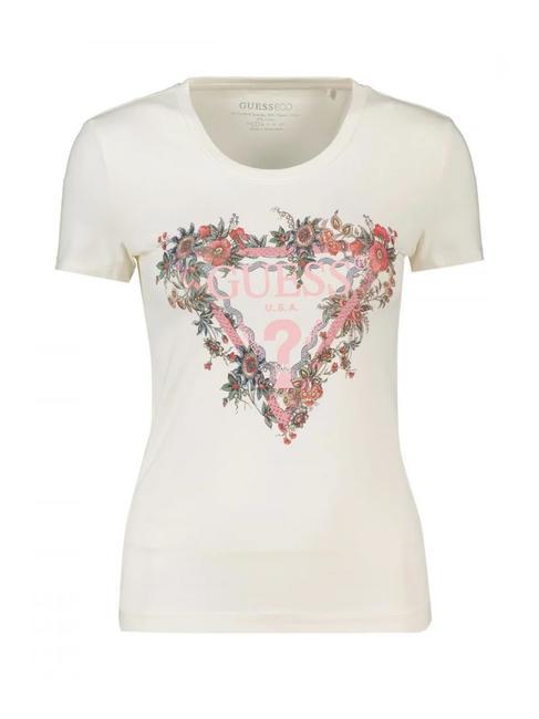 TRIANGLE FLOWER T-Shirt mit Applikationen cremwhi - T-Shirts und Tops f&uuml;r Damen