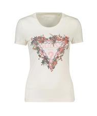 GUESS TRIANGLE FLOWER T-Shirt mit Applikationen cremwhi - T-Shirts und Tops f&uuml;r Damen - 4