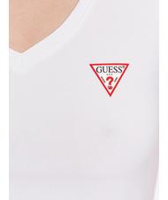 GUESS MINI TRIANGLE T-Shirt mit V-Ausschnitt purweiß - T-Shirts und Tops für Damen - 4