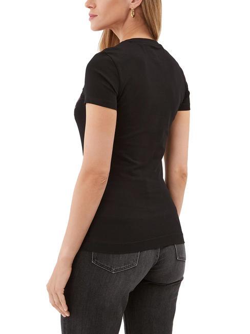 TRIANGLE FLOWER T-Shirt mit Applikationen jetbla - T-Shirts und Tops f&uuml;r Damen