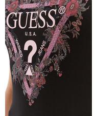 GUESS TRIANGLE FLOWER T-Shirt mit Applikationen jetbla - T-Shirts und Tops f&uuml;r Damen - 3
