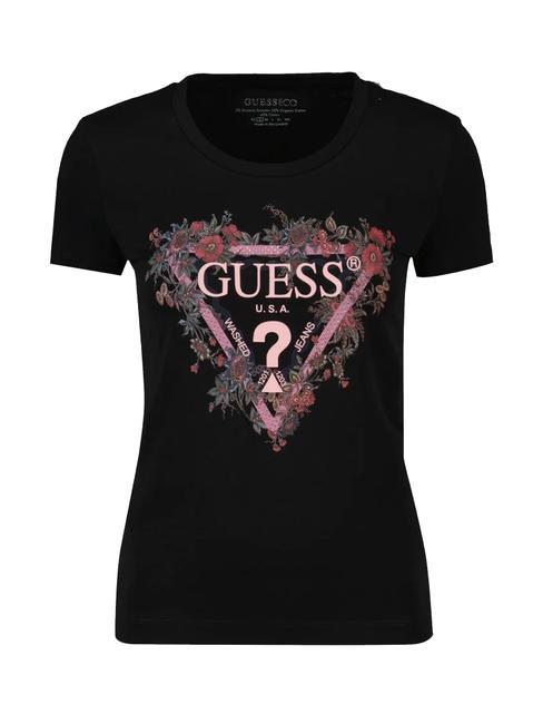 TRIANGLE FLOWER T-Shirt mit Applikationen jetbla - T-Shirts und Tops f&uuml;r Damen