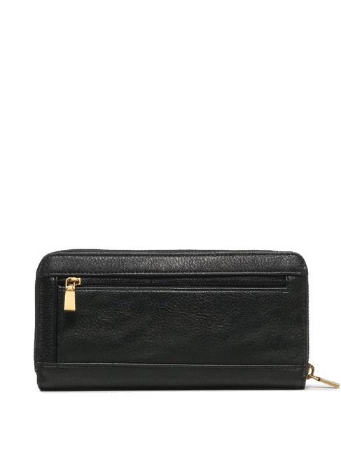 LAUREL Large Geldb&ouml;rse mit umlaufendem Rei&szlig;verschluss SCHWARZ - Brieftaschen Damen