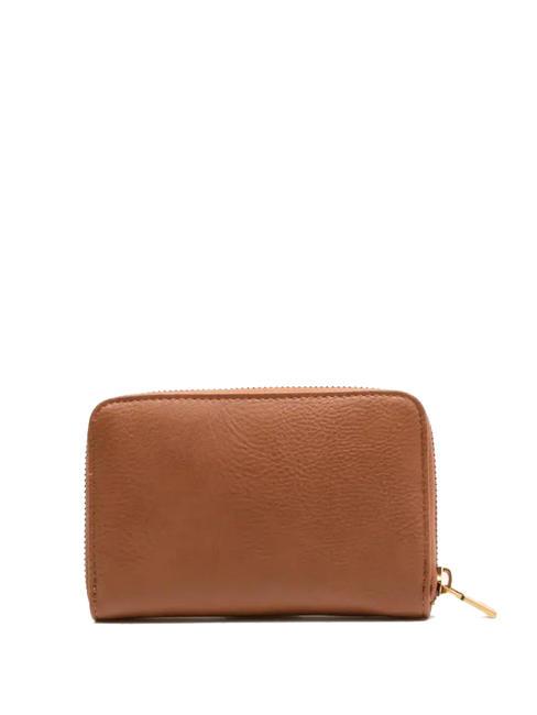 LAUREL M Geldb&ouml;rse mit umlaufendem Rei&szlig;verschluss COGNAC - Brieftaschen Damen