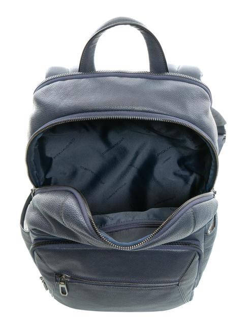RHINO Lederrucksack f&uuml;r 14" PC Blau - PC-Rucks&auml;cke