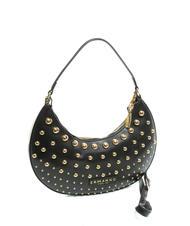 ERMANNO SCERVINO PRINCESS Umh&auml;ngetasche mit Nieten schwarzes Gold - Damentaschen - 3