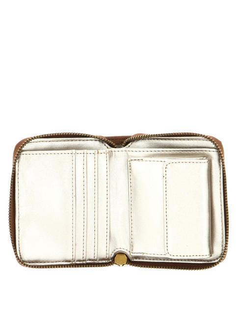LAUREL S Geldb&ouml;rse mit umlaufendem Rei&szlig;verschluss COGNAC - Brieftaschen Damen