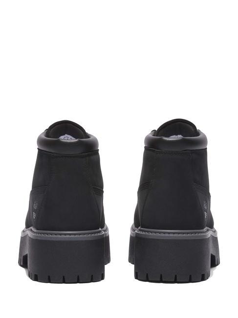 HERITAGE PLATFORM Nubuk-Stiefelette PECHSCHWARZ - Damenschuhe