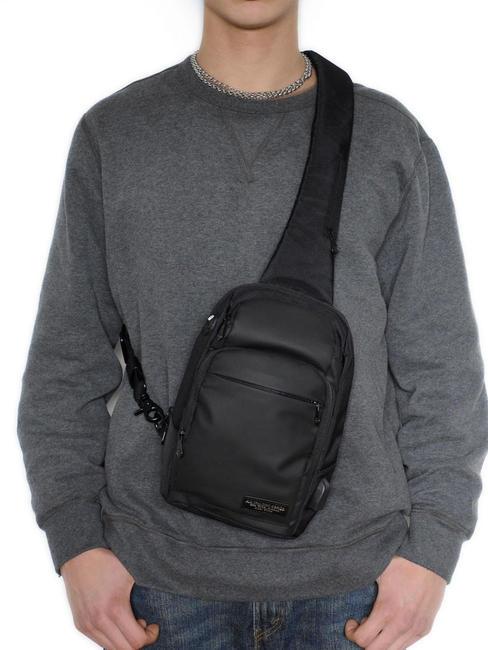 BULLY Ein-Schulter-Rucksack Schwarz - Umh&auml;ngetaschen Herren