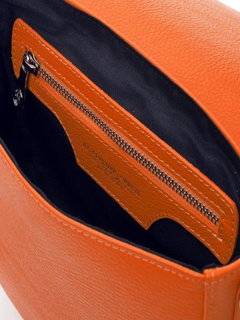 TOURIST FRANCY Umh&auml;ngetasche aus Leder Orange - Damentaschen