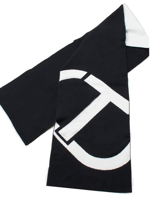 BICOLOR Gestrickter Schal Schwarz - Schals