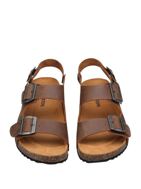 VEGA Wildleder-Slipper-Sandale Tabak - Herrenschuhe