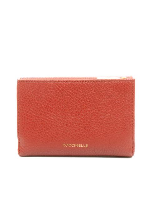 BLOSSOM Mittelgro&szlig;e Geldb&ouml;rse aus genarbtem Leder Ahorn - Brieftaschen Damen