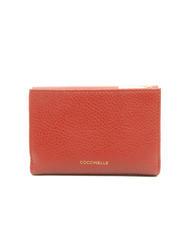 COCCINELLE BLOSSOM Mittelgro&szlig;e Geldb&ouml;rse aus genarbtem Leder Ahorn - Brieftaschen Damen - 3