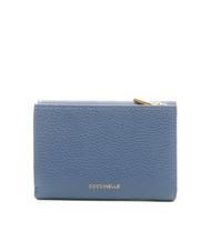 COCCINELLE BLOSSOM Mittelgro&szlig;e Geldb&ouml;rse aus genarbtem Leder Blaubeere - Brieftaschen Damen - 3