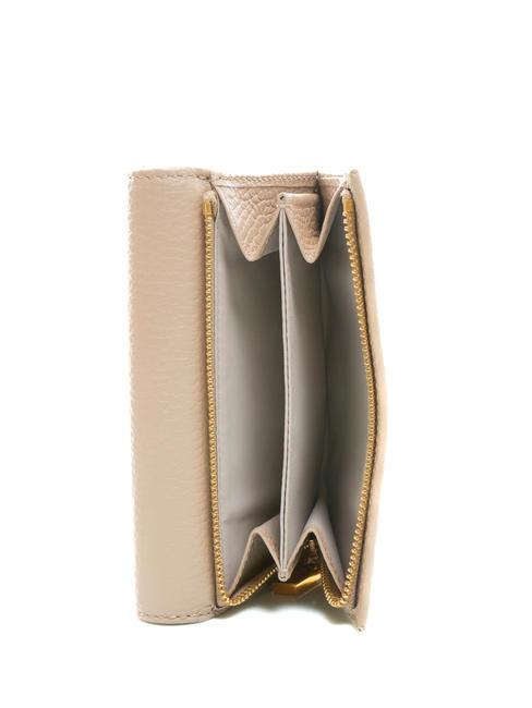 BLOSSOM Mittelgro&szlig;e Geldb&ouml;rse aus genarbtem Leder Puderrosa - Brieftaschen Damen