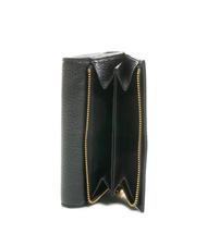 COCCINELLE BLOSSOM Mittelgro&szlig;e Geldb&ouml;rse aus genarbtem Leder Schwarz - Brieftaschen Damen - 4