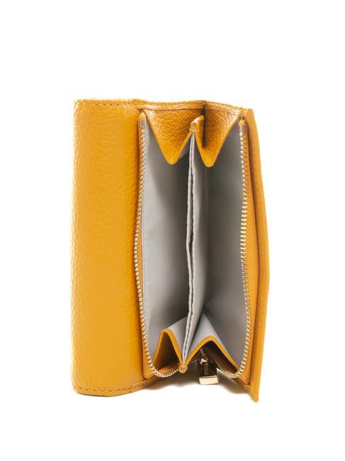 DORA Kleine Geldb&ouml;rse aus strukturiertem Leder Harz - Brieftaschen Damen