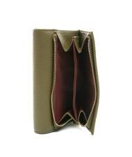COCCINELLE DORA Kleine Geldb&ouml;rse aus strukturiertem Leder Loden - Brieftaschen Damen - 4